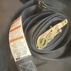 Gray Ratchet Tie-Down Strap - 1000 lb Working Load